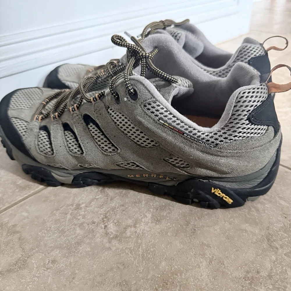 Merrell Moab Ventilator Low J86595 Walnut Mens Size 14 Hiking Shoes Vibram Suede